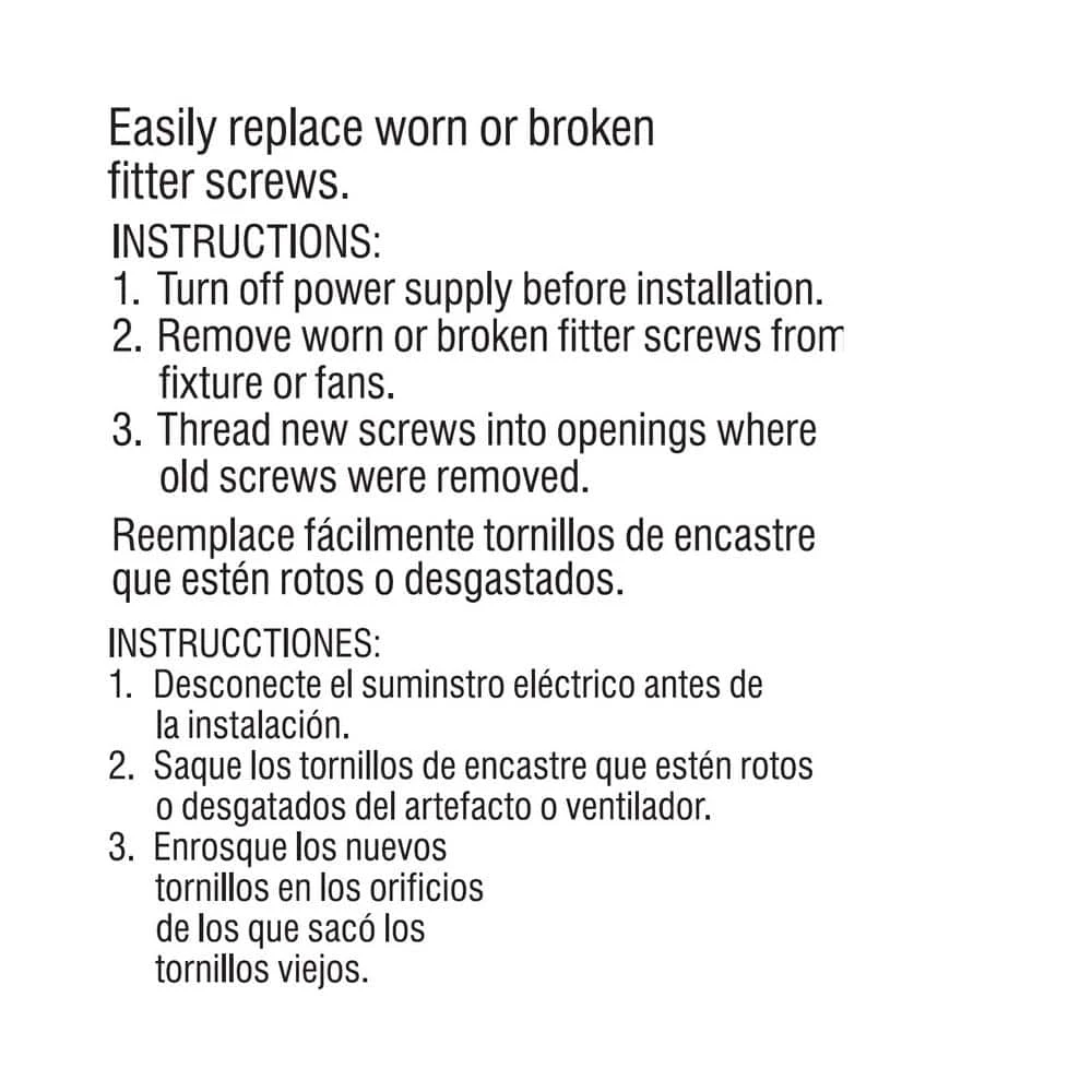 Assorted Antique Brass and Polished Brass Fan Screws (20-Pack) by Commercial Electric - Image 2