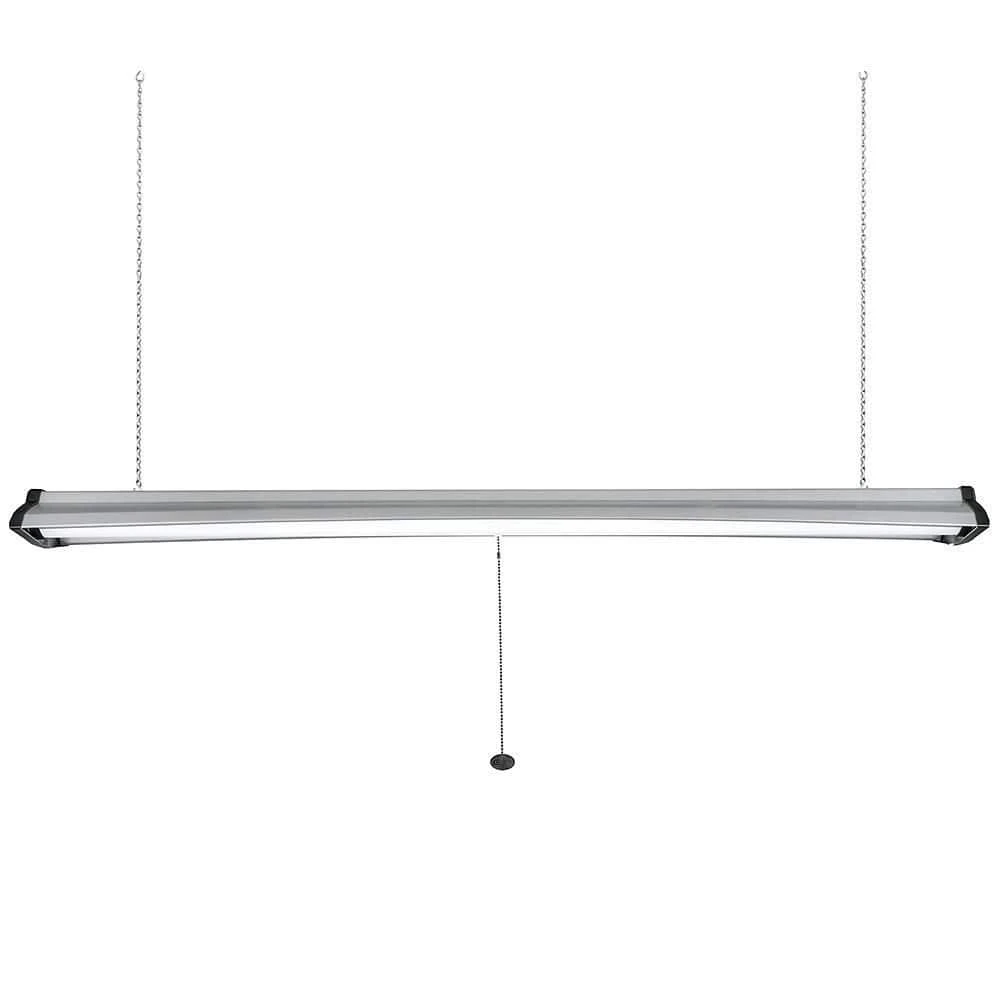 4 ft. 96-Watt Equivalent High Output 5500 Lumens Black Brushed Nickel Integrated LED Shop Light Linkable 4000K (4-Pack) by Commercial Electric - Image 5