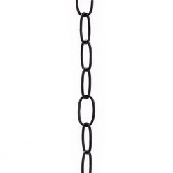 3 ft. 11-Gauge Black Lighting Fixture Chain for Pendant Lights, Chandeliers, and Swag Lights by Commercial Electric