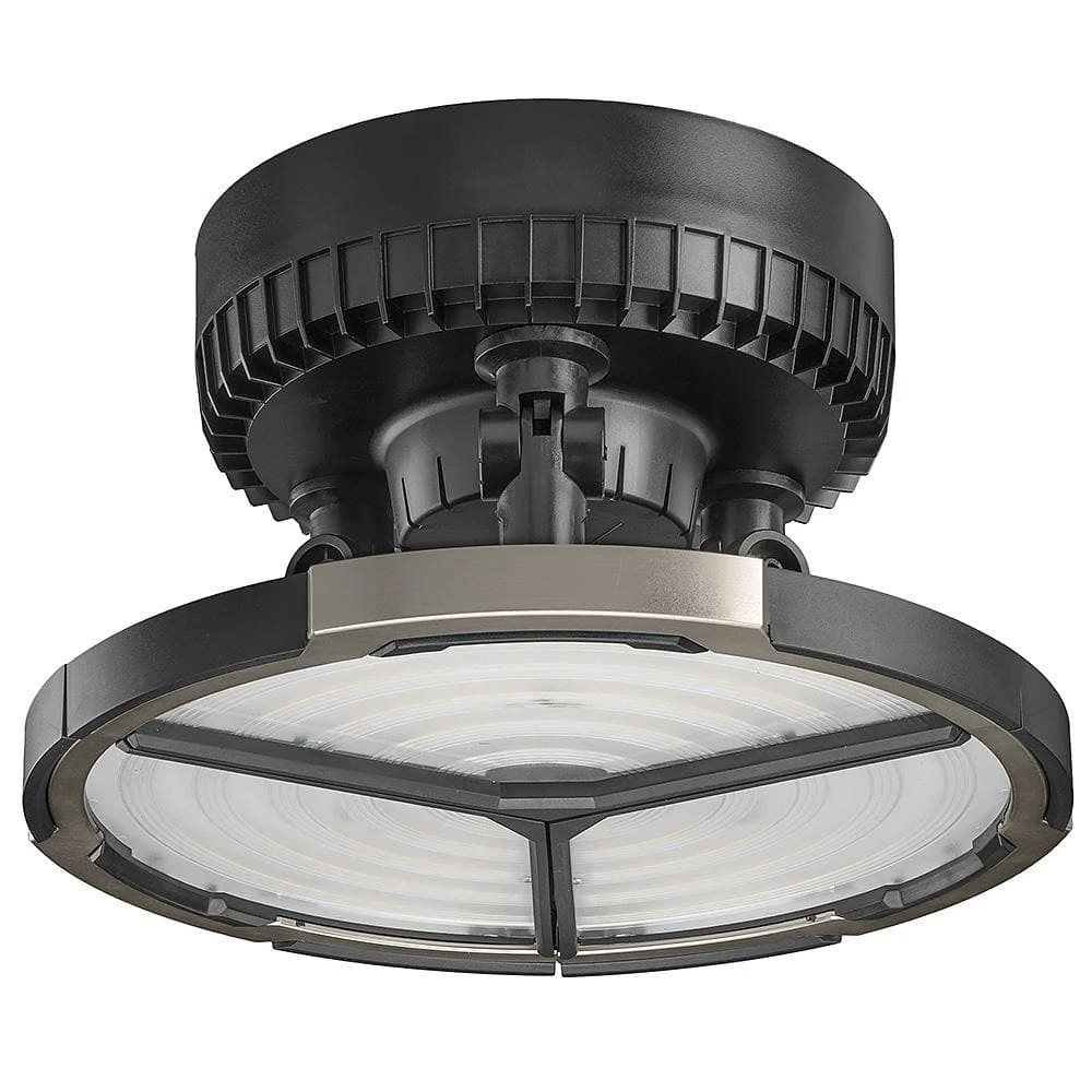 Spin Light 10 in. High Output 4000 Lumens Black LED Flush Mount Ceiling Light with 3 Adjustable Heads 5000K by Commercial Electric - Image 7