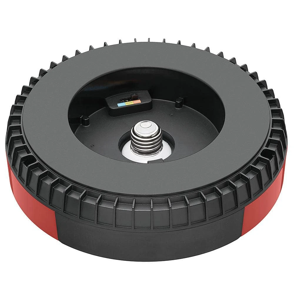 Spin Light 9 in. Heavy Duty Black Red Selectable LED Flush Mount Ceiling Light 1100 Lumens 3000K 4000K 5000K by Commercial Electric - Image 3