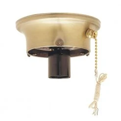 3-1/4 in. Brass Glass Shade Holder Kit for Ceiling Light Fixtures by Commercial Electric