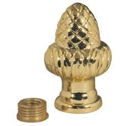 1-1/2 in. Brass Acorn Knob Finial by Commercial Electric