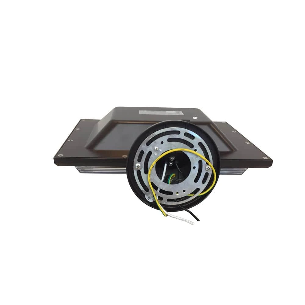 46-Watt Bronze Outdoor Integrated LED Street Lamp Flood Light with Dusk to Dawn Control by Commercial Electric - Image 3