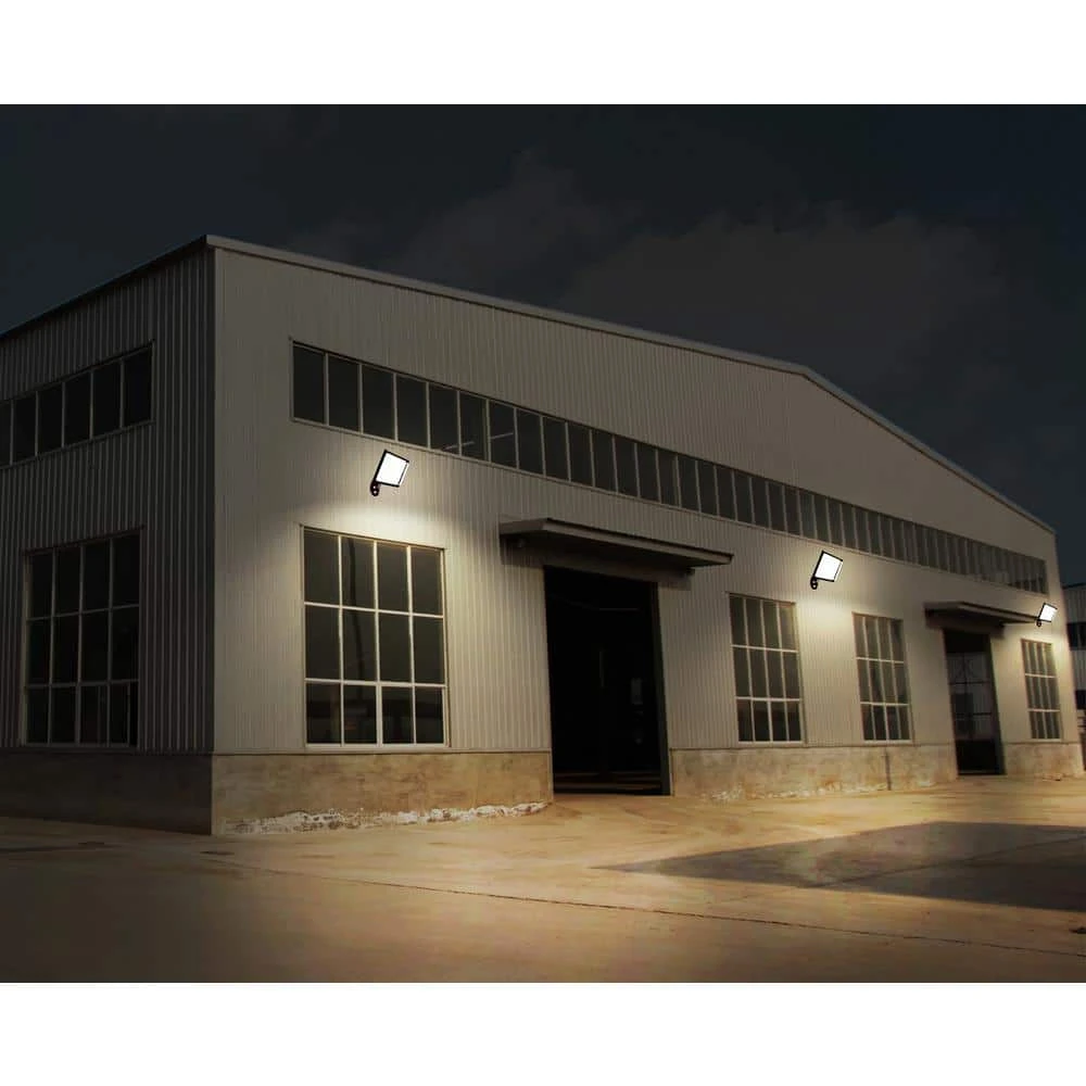 46-Watt Bronze Outdoor Integrated LED Street Lamp Flood Light with Dusk to Dawn Control by Commercial Electric - Image 8