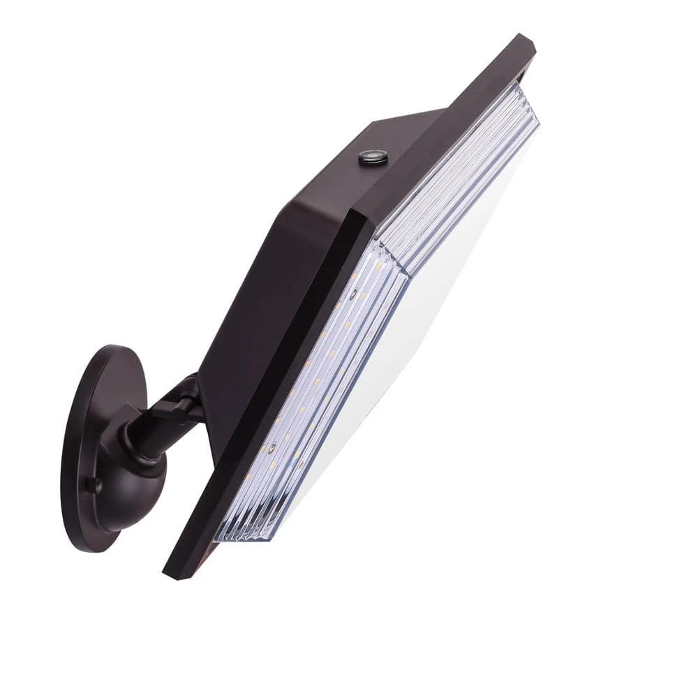 46-Watt Bronze Outdoor Integrated LED Street Lamp Flood Light with Dusk to Dawn Control by Commercial Electric - Image 5