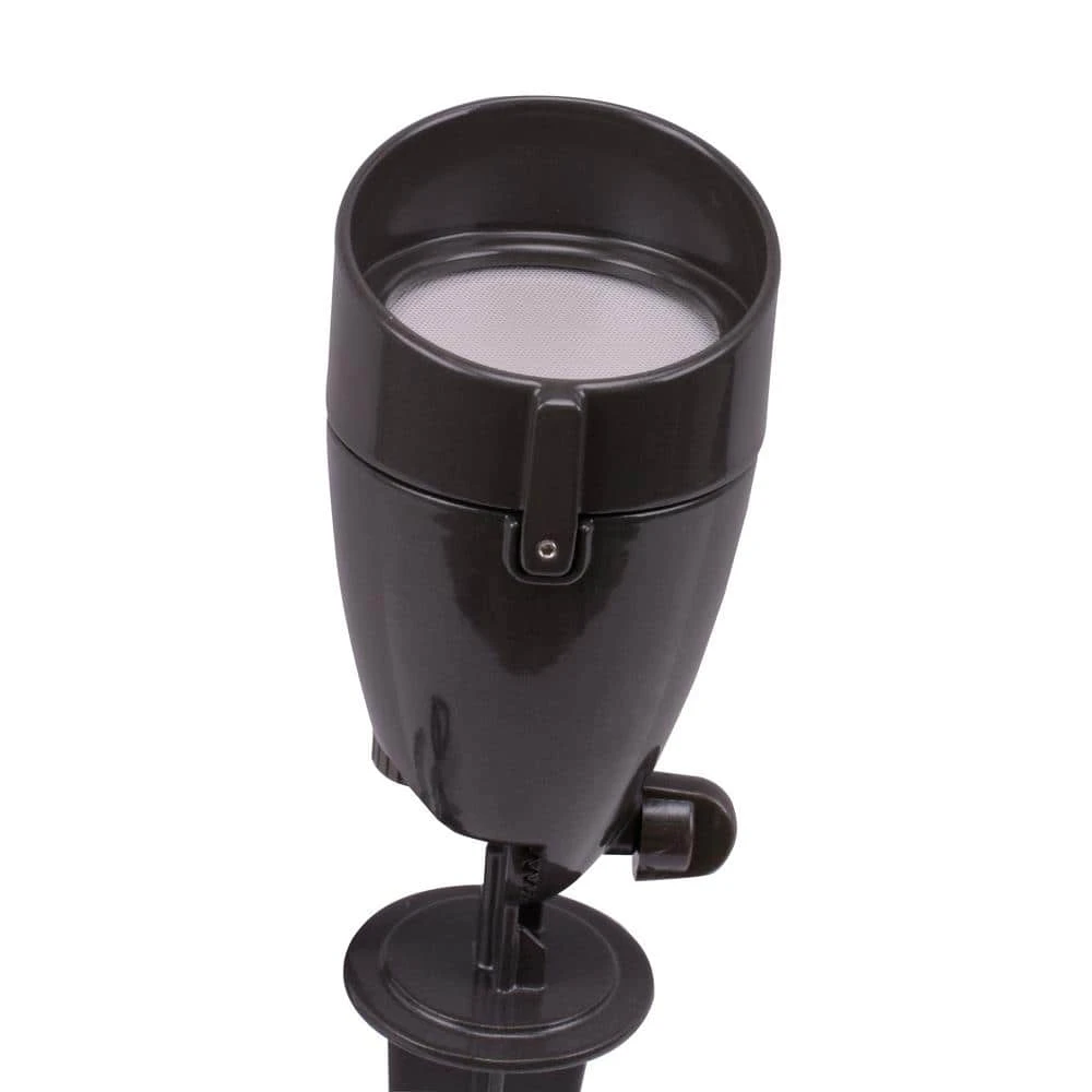 14-Watt 1100 Lumens Line Voltage Bronze LED Landscape Flood Light with Spike Plug by Commercial Electric - Image 7