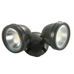 28-Watt 1100 Lumens CE Hardwired Bronze LED Landscape Flood Light Dual Spot Light by Commercial Electric