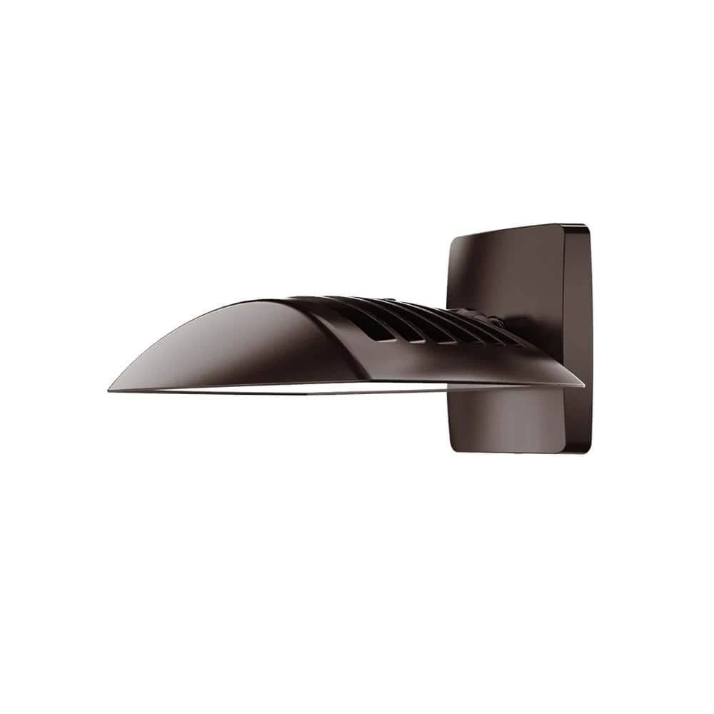 Fusion 200-Watt Equivalent Integrated 5 Color Adjustable LED Bronze Outdoor Wall Pack/Flood Light, 3000 Lumens by Commercial Electric - Image 2