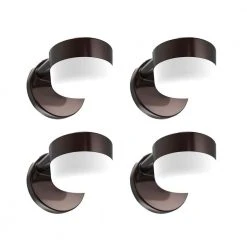 Phoenix 75-Watt Equivalent Integrated LED Wall Pack with 900 Lumens, Dusk to Dawn Outdoor Security Light (4-Pack) by Commercial Electric