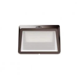 675-Watt Equivalent Integrated LED Bronze Commercial Refractor Wall Pack Light, 4000K by Commercial Electric