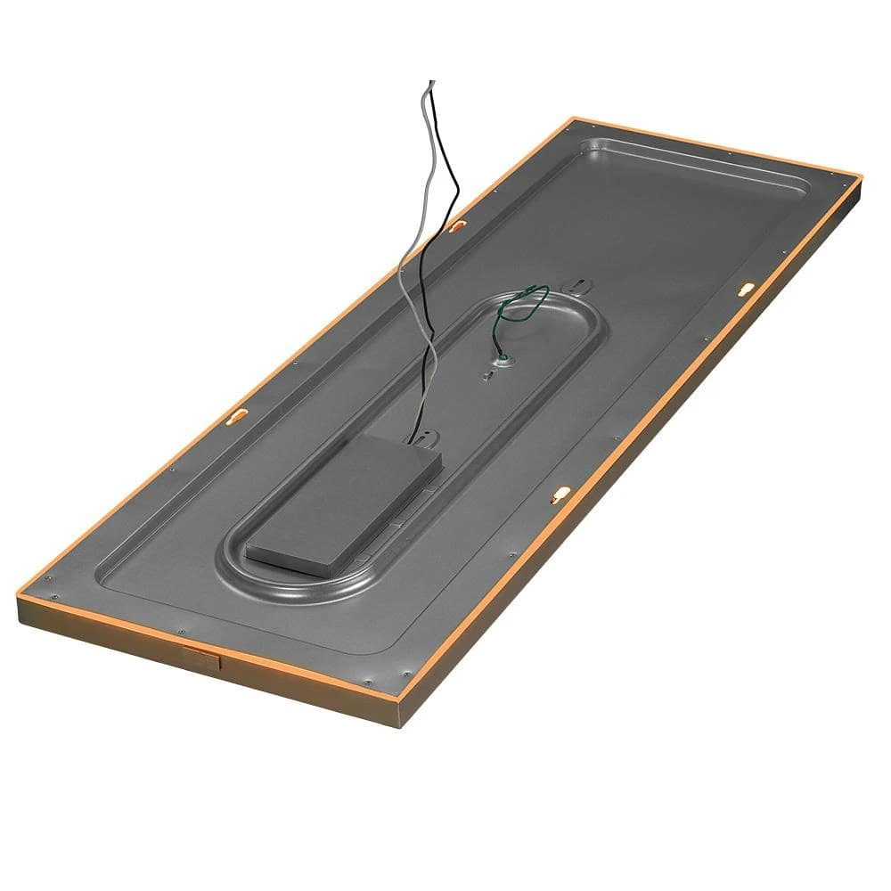 48 in. x 15 in. Low Profile Brushed Nickel Color Selectable LED Flush Mount Ceiling Light w/Night Light Feature by Commercial Electric - Image 9