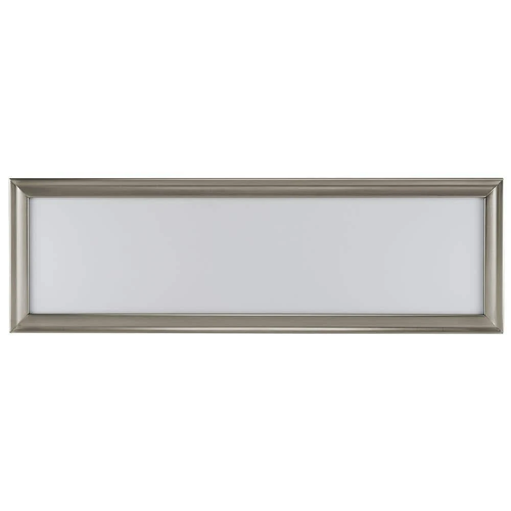 48 in. x 15 in. Low Profile Brushed Nickel Color Selectable LED Flush Mount Ceiling Light w/Night Light Feature by Commercial Electric - Image 4