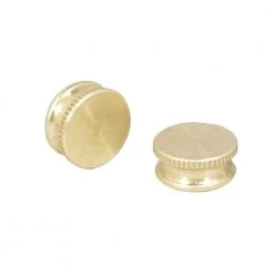 9/16 in. Brass Plate Lock-Up Caps by Commercial Electric