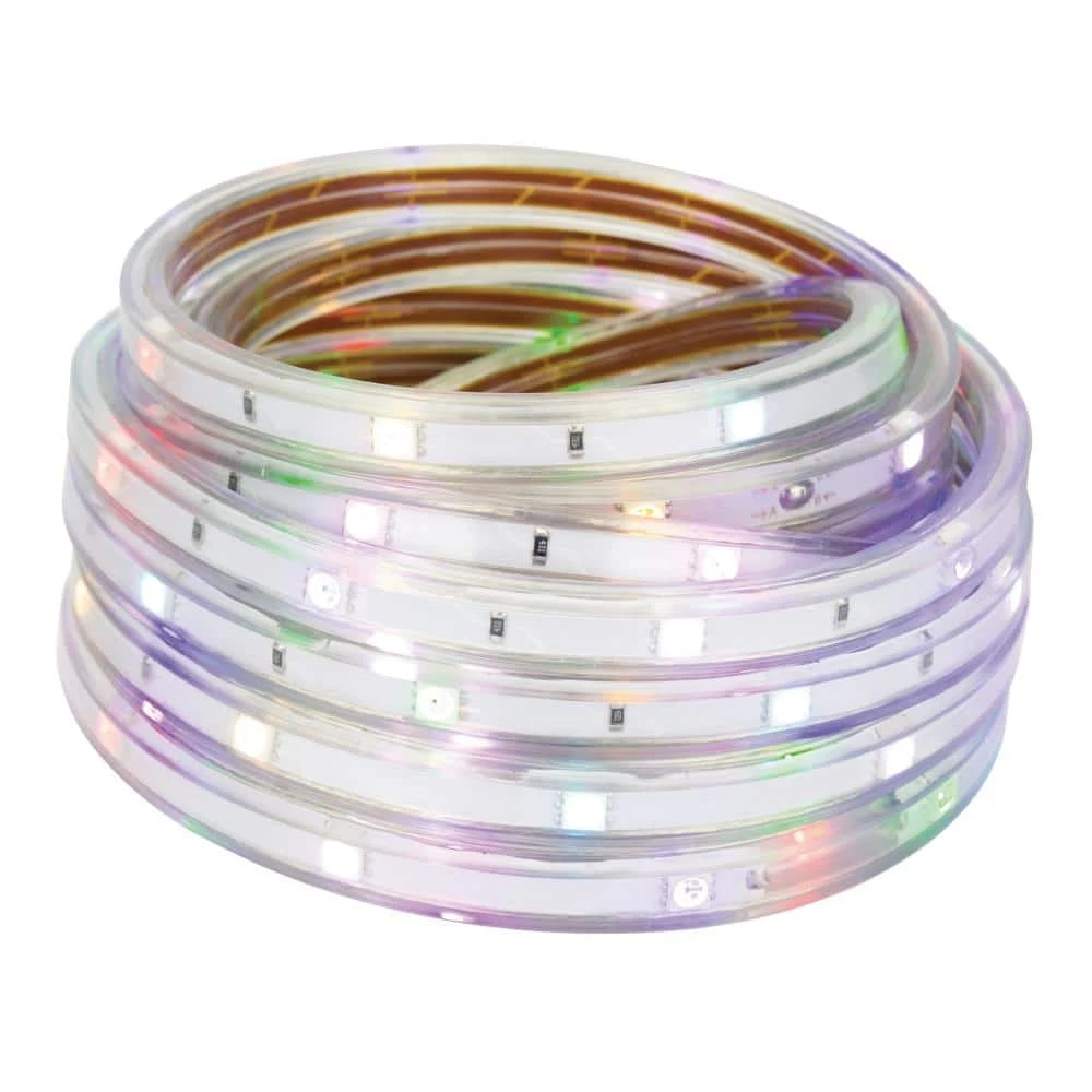 13.2 ft. RGB Pixel LED Heavy-Duty Strip Light with Remote Control by Commercial Electric
