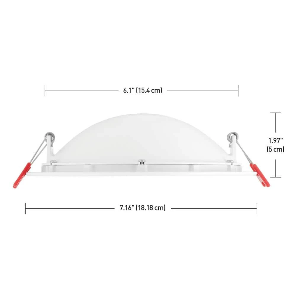 Ultra-Low Glare 6 in. Color Selectable New Construction and Remodel Canless Recessed Integrated LED Kit by Commercial Electric - Image 10