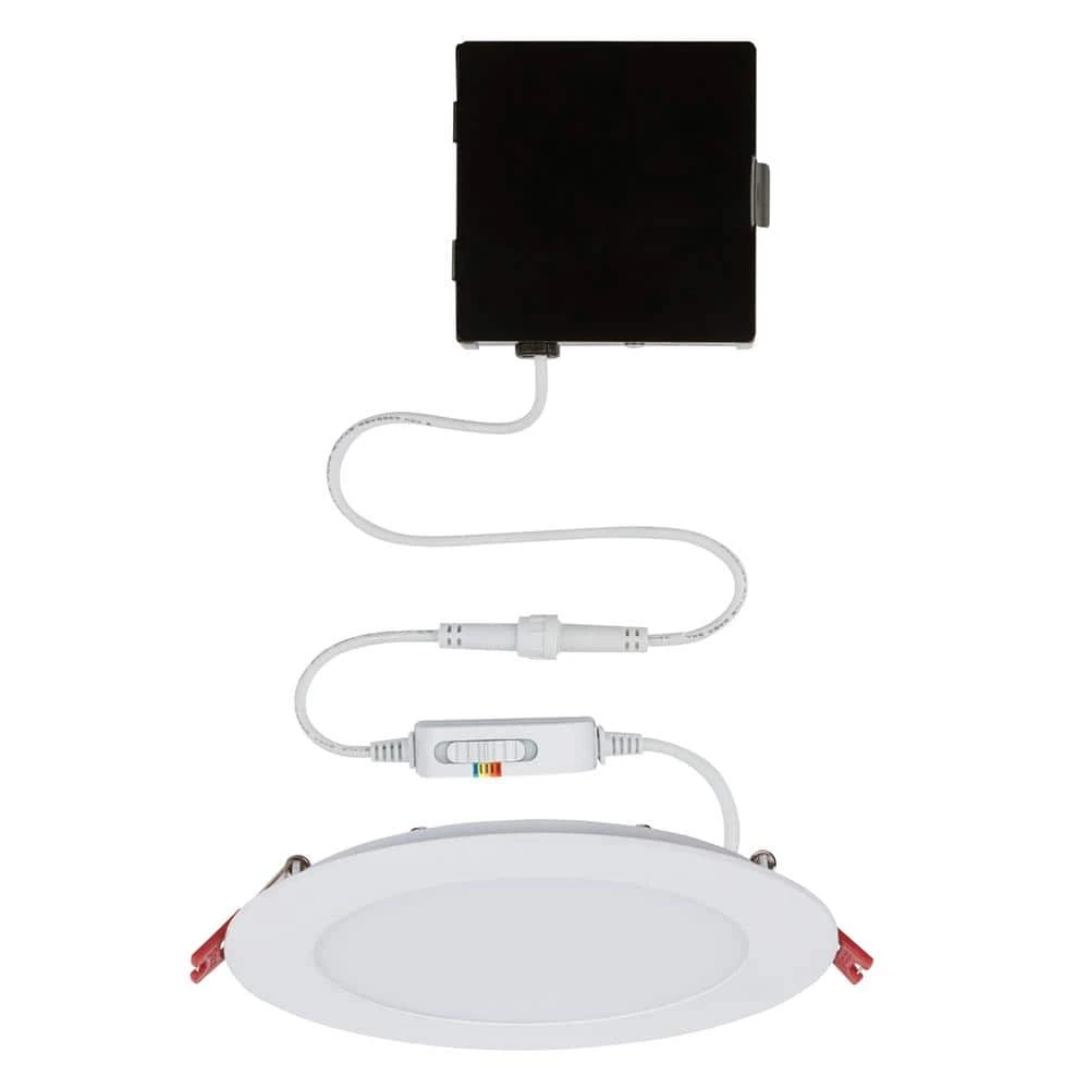 Ultra Slim High Lumen 6 in. Selectable CCT New Construction and Remodel Integrated LED Recessed Lighting Kit by Commercial Electric - Image 3