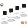 Slim Baffle 4 in. Color Selectable New Construction and Remodel Canless Recessed Integrated LED Kit (4-Pack) by Commercial Electric