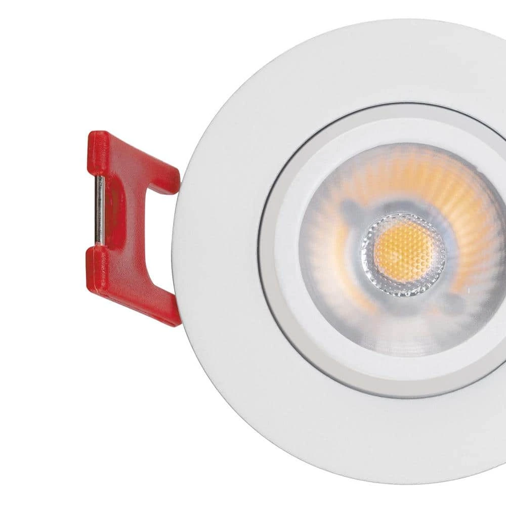 2 in. White Gimble LED Integrated Trimless Recessed Lighting Kit by Commercial Electric - Image 5