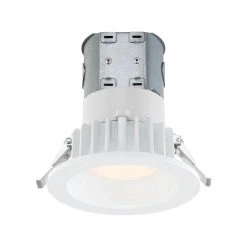 Easy-Up 4 in. White Baffle Integrated LED Recessed Kit at 91 CRI, 2700K, Warm White by Commercial Electric