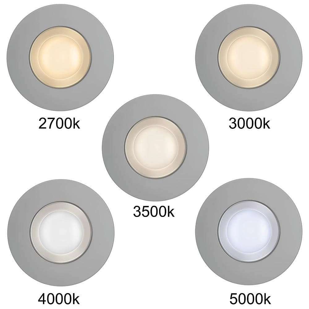 5 in./6 in. Selectable Integrated LED Recessed Trim Can Light with 4 Interchangeable Trims 950 Lumens Dimmable (8-Pack) by Commercial Electric - Image 3