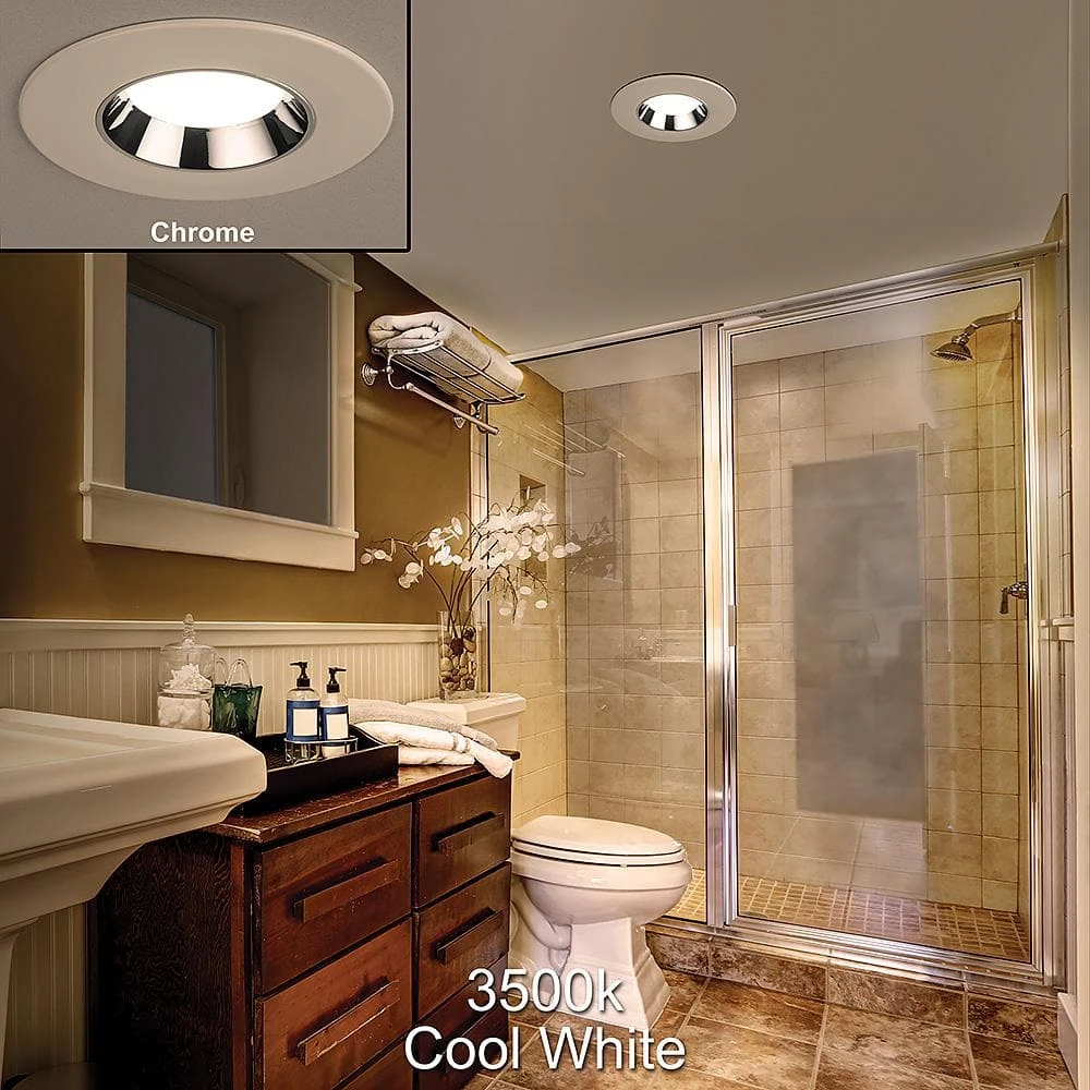 5 in./6 in. Selectable Integrated LED Recessed Trim Can Light with 4 Interchangeable Trims 950 Lumens Dimmable (8-Pack) by Commercial Electric - Image 10