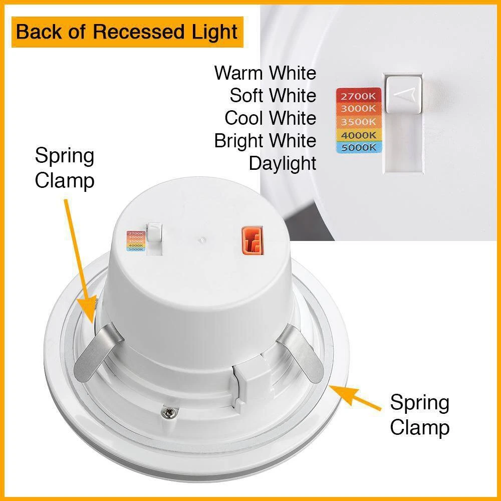 4 in. Selectable Integrated LED Recessed Trim Downlight with Night Light Trim Feature 625 Lumens Dimmable Title 20 by Commercial Electric - Image 7