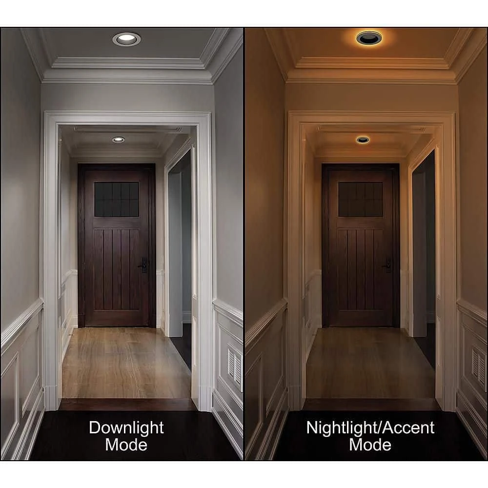 4 in. Canless Adjustable Color Temperature Integrated LED Recessed Light Trim w/ Night Light Reduces Eye Glare (24-Pack) by Commercial Electric - Image 6