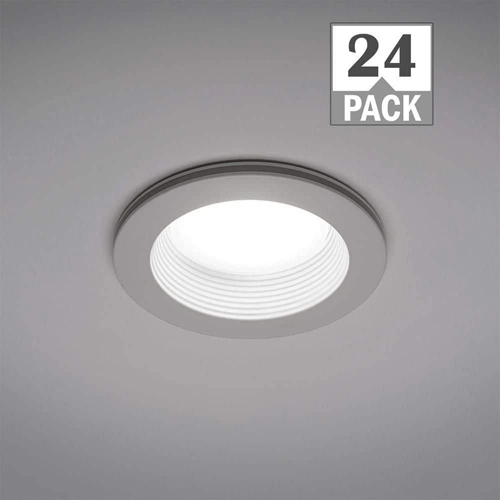 4 in. Canless Adjustable Color Temperature Integrated LED Recessed Light Trim w/ Night Light Reduces Eye Glare (24-Pack) by Commercial Electric - Image 12