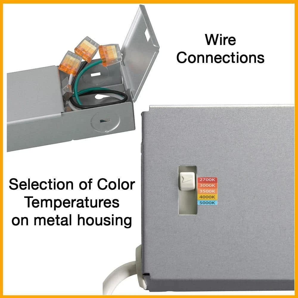 4 in. Canless Color Selectable Integrated LED Recessed Light Trim w/ Night Light Reduces Eye Glare 650 Lumens (4-Pack) by Commercial Electric - Image 9