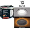 6 in. Canless Color Selectable Integrated LED Recessed Light Trim w/ Night Light Reduces Eye Glare 900 Lumens (12-Pack) by Commercial Electric