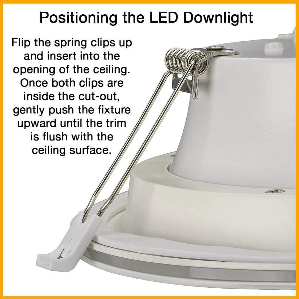 6 in. Canless Color Selectable Integrated LED Recessed Light Trim w/ Night Light Reduces Eye Glare 900 Lumens (4-Pack) by Commercial Electric - Image 8