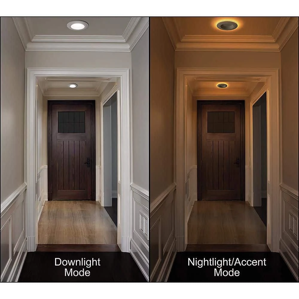 6 in. Canless Color Selectable Integrated LED Recessed Light Trim w/ Night Light Reduces Eye Glare 900 Lumens (8-Pack) by Commercial Electric - Image 6