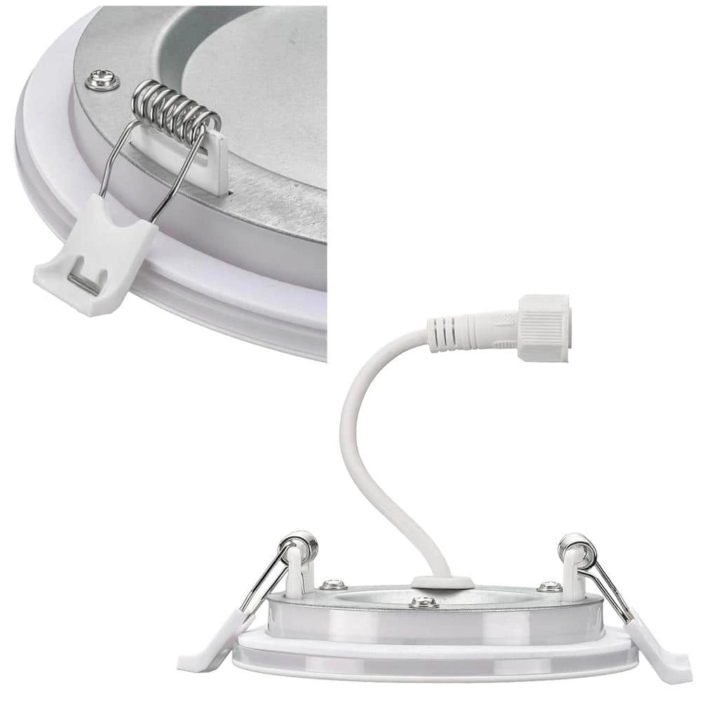 Ultra Slim 3 in. Color Selectable CCT Canless Integrated LED Recessed Light Trim with Night Light Feature (12-Pack) by Commercial Electric - Image 7