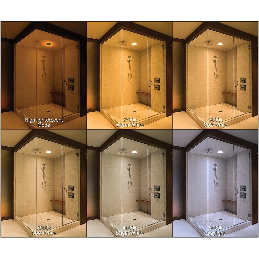 Ultra Slim 4 in. Color Selectable CCT Canless Integrated LED Recessed Light Trim with Night Light Feature (12-Pack) by Commercial Electric - Image 10