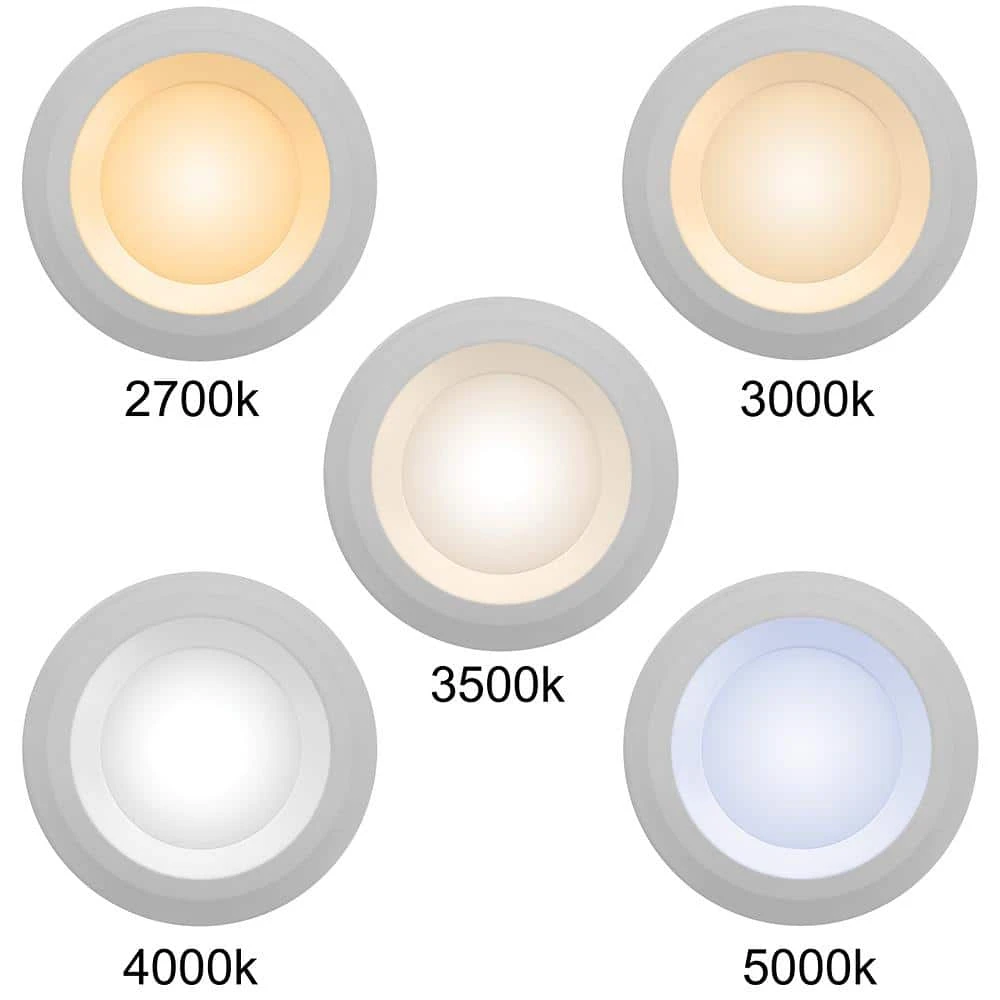 Ultra Slim 4 in. Color Selectable CCT Canless Integrated LED Recessed Light Trim with Night Light Feature (12-Pack) by Commercial Electric - Image 4