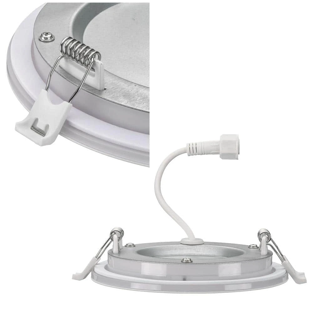 Ultra Slim 4 in. Canless Selectable CCT Integrated LED Recessed Light Trim with Night Light Feature 650 Lumens (24-Pack) by Commercial Electric - Image 7