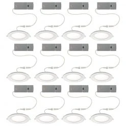Ultra Slim 6 in. Color Selectable CCT Canless Integrated LED Recessed Light Trim with Night Light Feature (12-Pack) by Commercial Electric