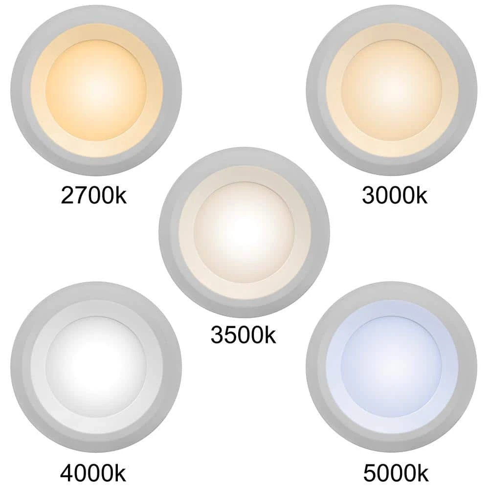 Ultra Slim 6 in. Canless Selectable CCT Integrated LED Recessed Light Trim with Night Light Feature 900 Lumens (8-Pack) by Commercial Electric - Image 4