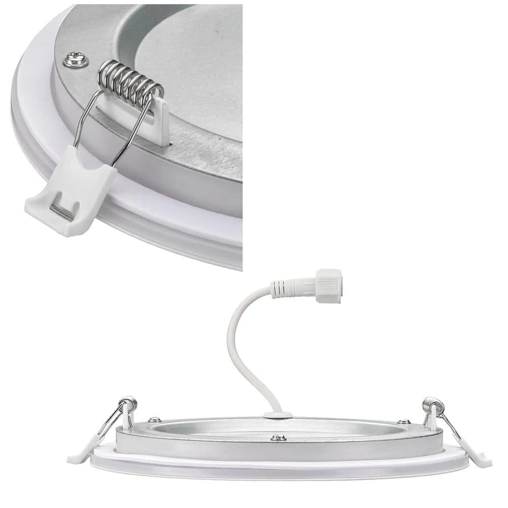 Ultra Slim 6 in. Canless Selectable CCT Integrated LED Recessed Light Trim with Night Light Feature 900 Lumens (8-Pack) by Commercial Electric - Image 7