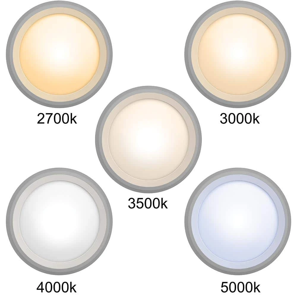 Ultra Slim 8 in. Canless Adjustable Color Temperature Integrated LED Recessed Trim with Night Light (24-Pack) by Commercial Electric - Image 5