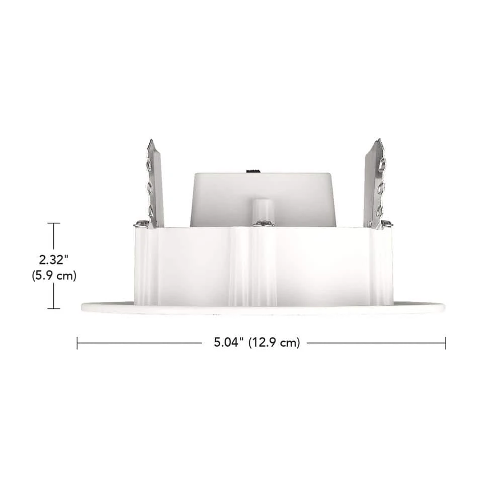 4 in. Selectable CCT Integrated LED Retrofit Ultra-Slim White Recessed Light Trim by Commercial Electric - Image 10