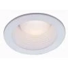 4 in. White Recessed Can Light Baffle Trim by Commercial Electric