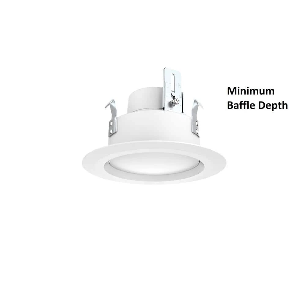 4 in. Selectable Integrated LED Recessed Adjustable Depth Trim by Commercial Electric - Image 2