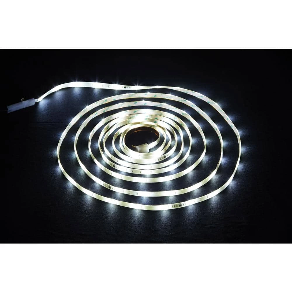 18 ft. LED Connectible Indoor/Outdoor Color Changing (White and RGB) Tape Light with Remote Control by Commercial Electric - Image 3