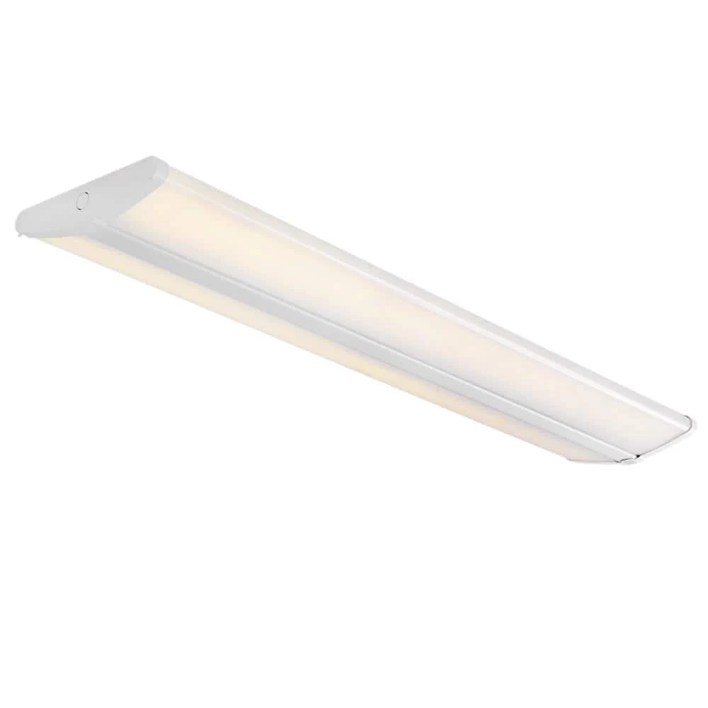 Ultra Low Profile 4 ft. High Output 5500 Lumens Integrated LED Dimmable White Wraparound Light 4000K Bright White by Commercial Electric - Image 10
