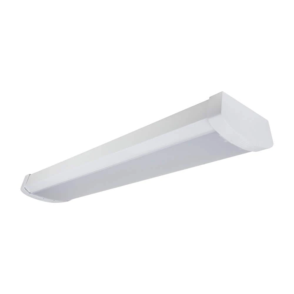 48 in. 4000 Lumens Integrated LED White Wraparound Light 4000K Bright White by Commercial Electric