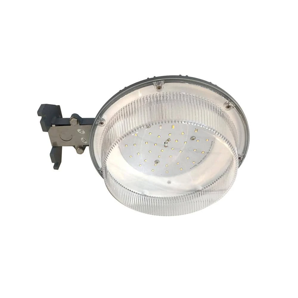 46-Watt Gray Outdoor Integrated LED Area Light Wall/Pole Mountable with Dusk to Dawn Control by Commercial Electric - Image 4