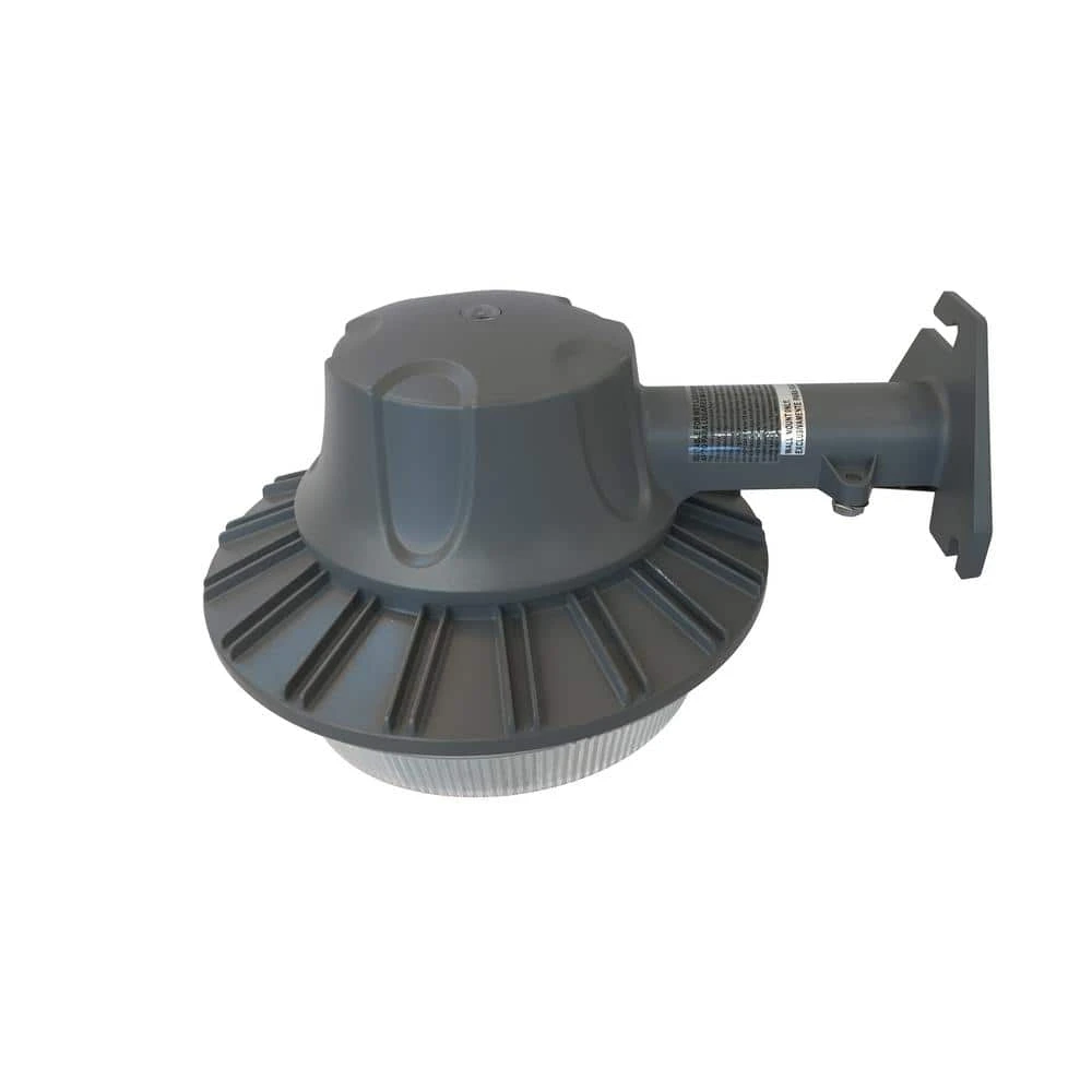 46-Watt Gray Outdoor Integrated LED Area Light Wall/Pole Mountable with Dusk to Dawn Control by Commercial Electric - Image 3