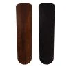 Matte Black/Wenge Wood Reversible Replacement Fan Blades (5-Pack) for 52 in. Ceiling Fans by Commercial Electric